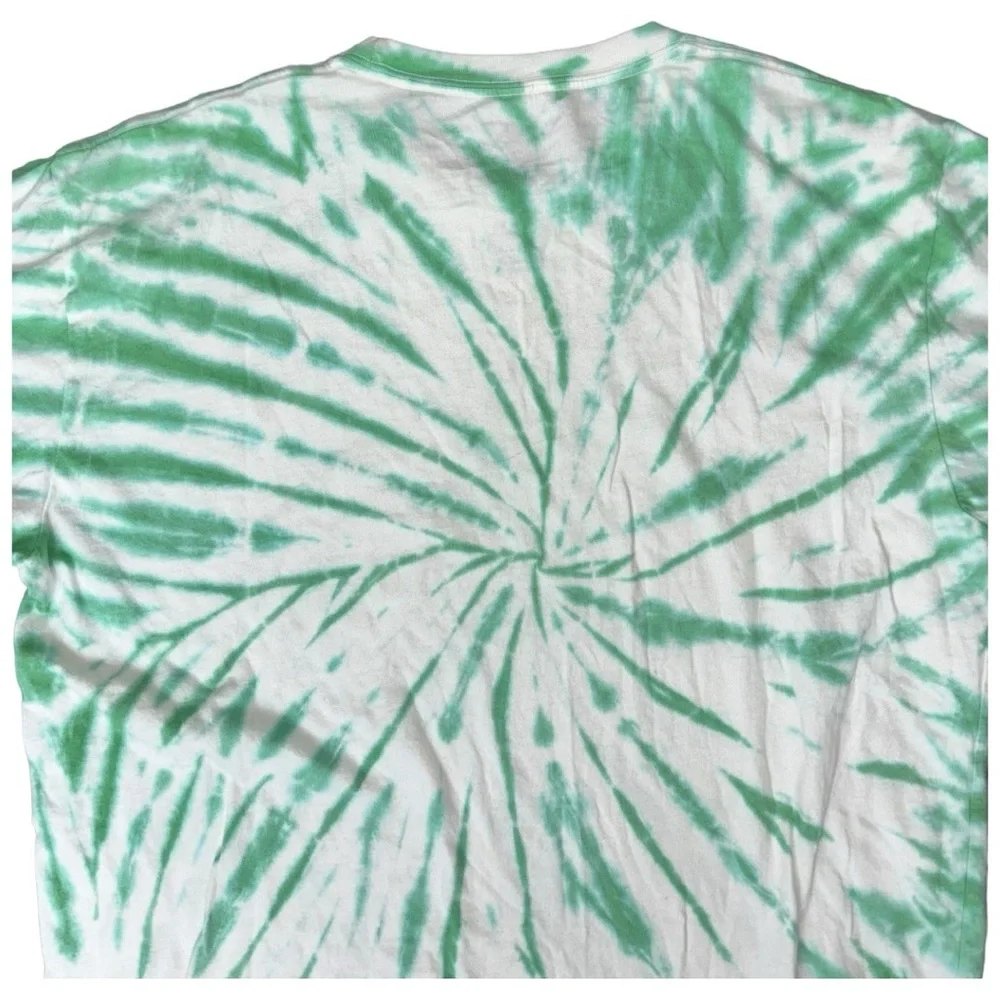 Vintage-Style Green Tie-Dye Arbor Collective Graphic T-Shirt 10 Years 2012–2022